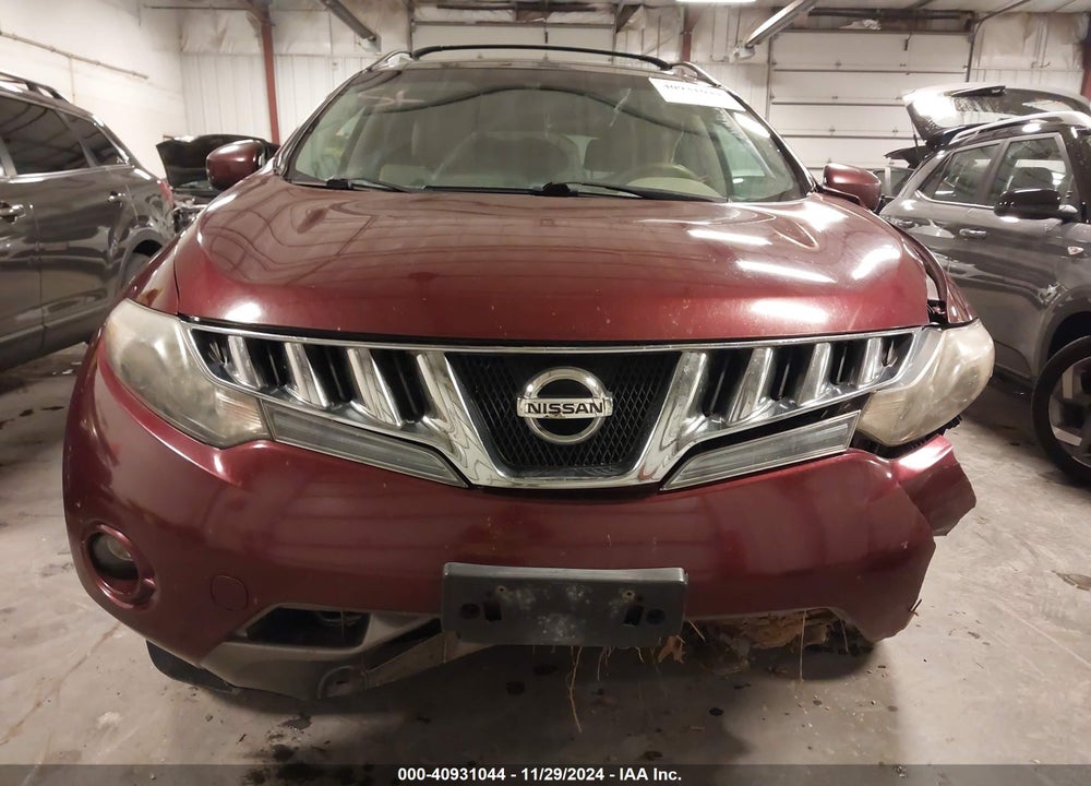 2009 NISSAN MURANO SL VIN: JN8AZ18W69W208665