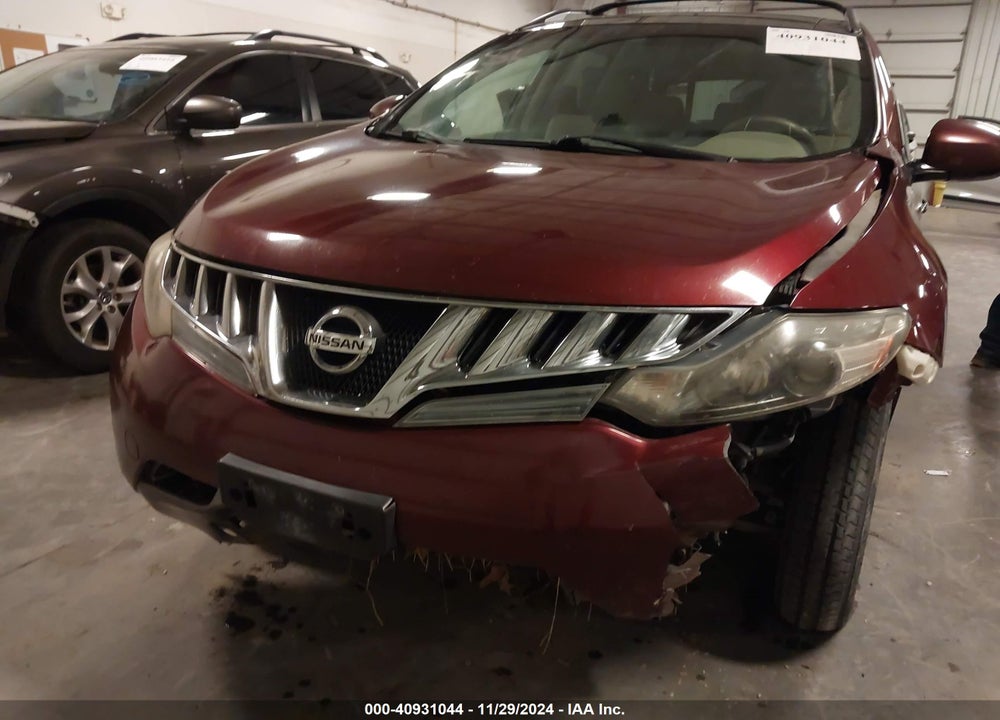 2009 NISSAN MURANO SL VIN: JN8AZ18W69W208665