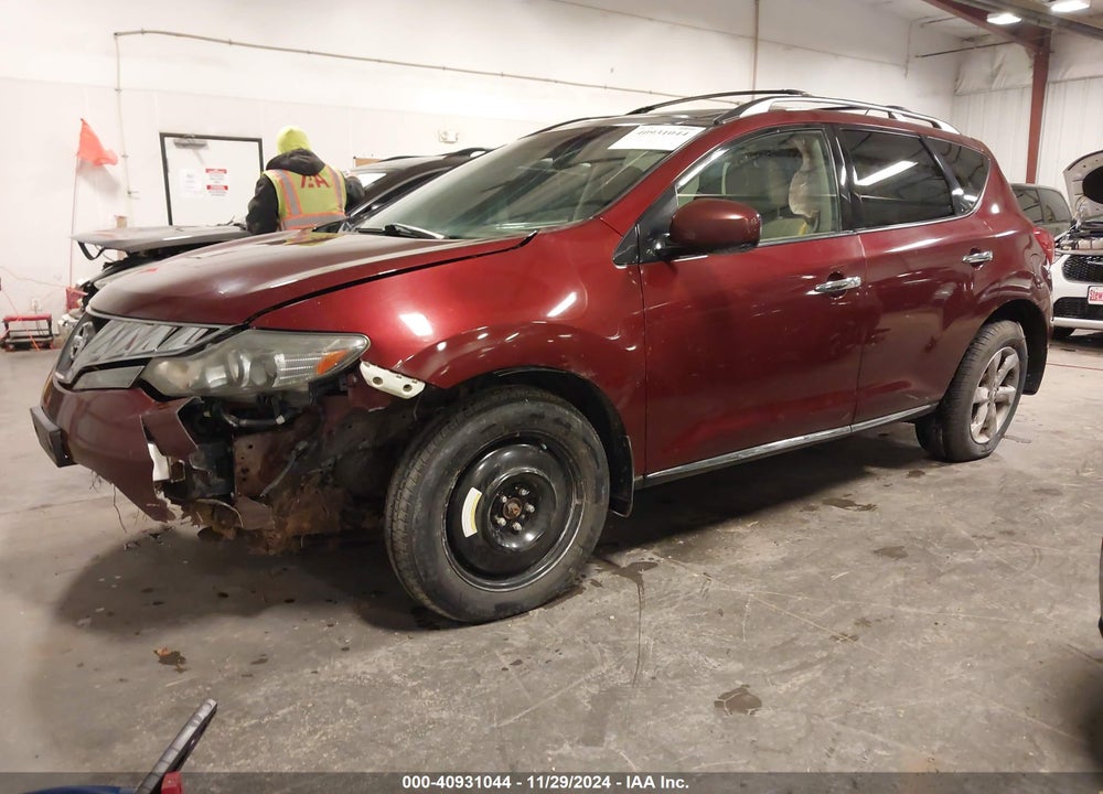 2009 NISSAN MURANO SL VIN: JN8AZ18W69W208665