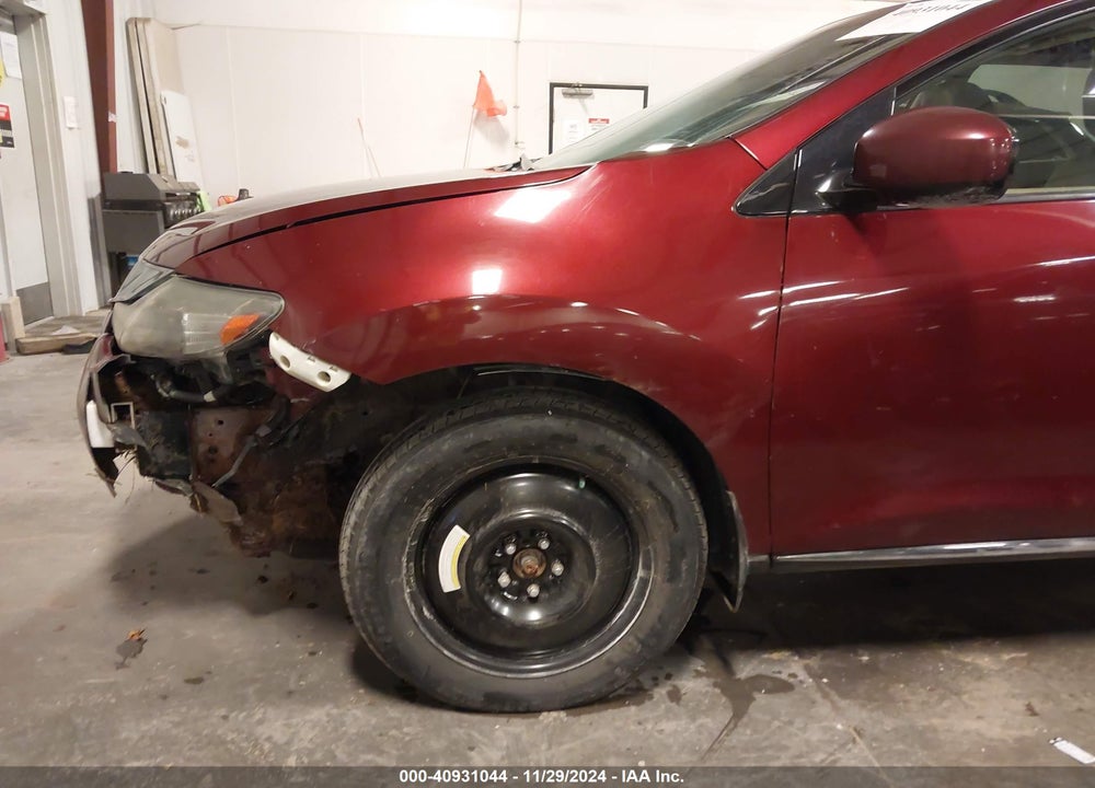 2009 NISSAN MURANO SL VIN: JN8AZ18W69W208665