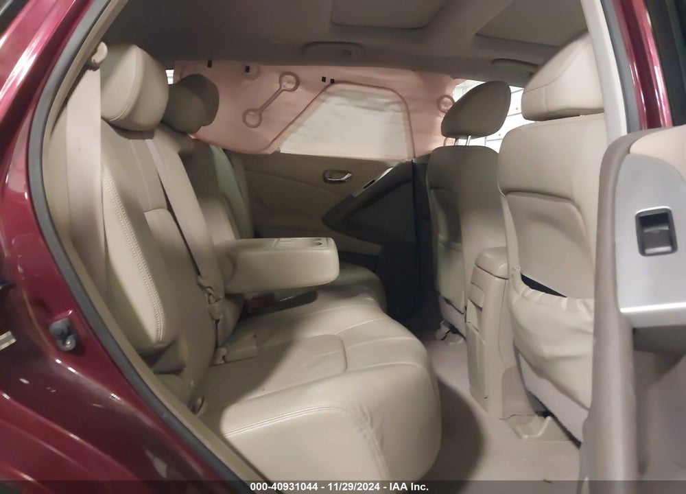 2009 NISSAN MURANO SL VIN: JN8AZ18W69W208665