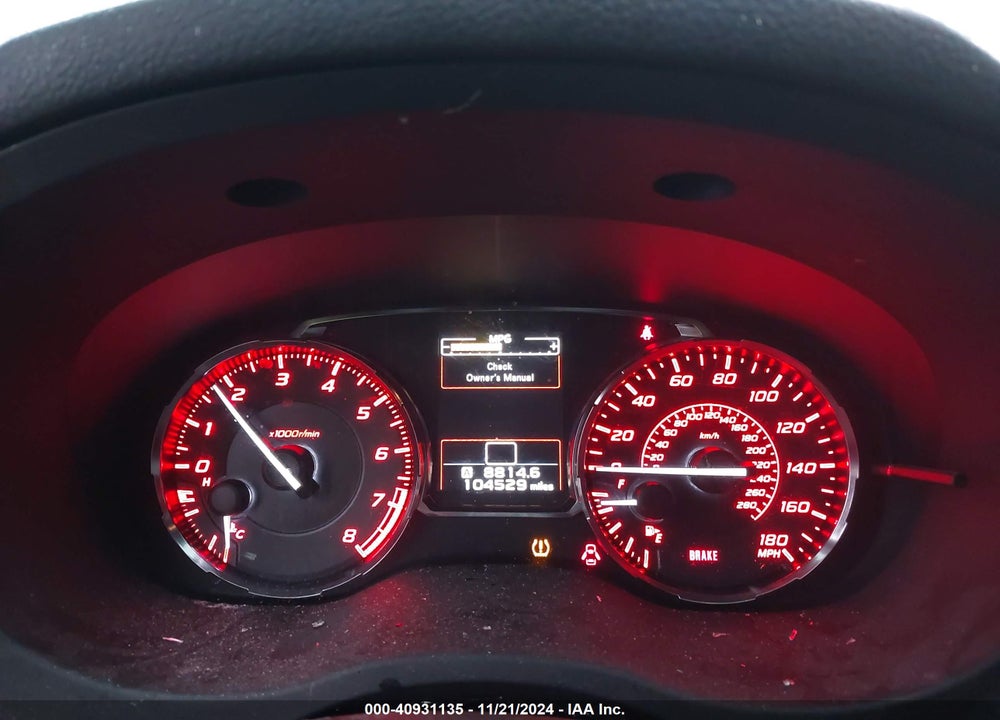 2017 SUBARU WRX VIN: JF1VA1E67H9821518