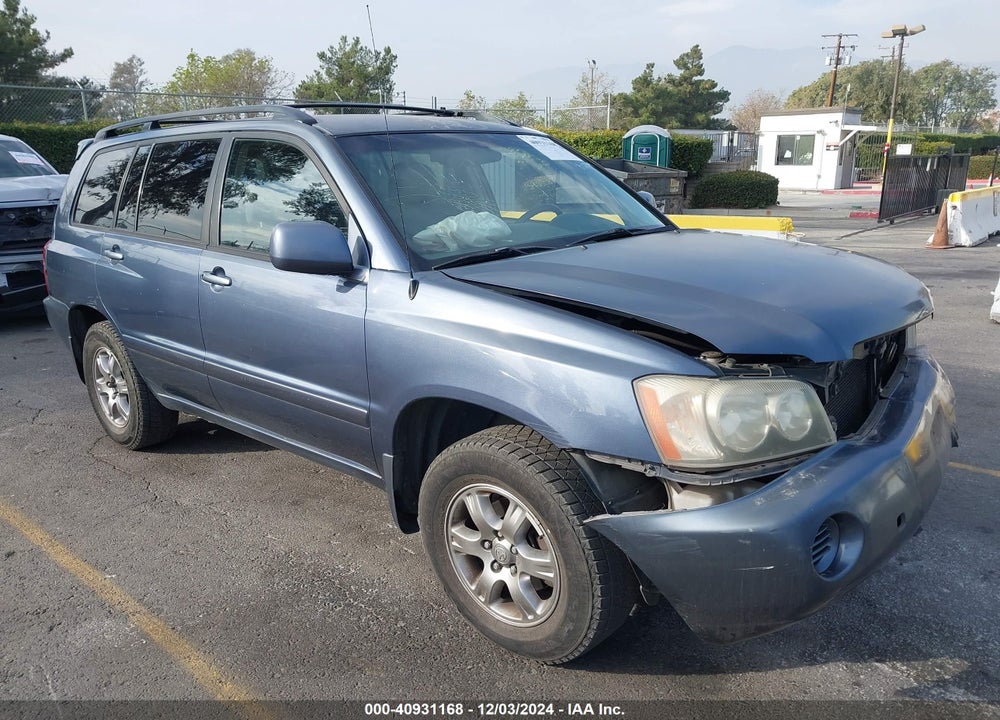 2002 TOYOTA HIGHLANDER V6 VIN: JTEGF21AX20032663