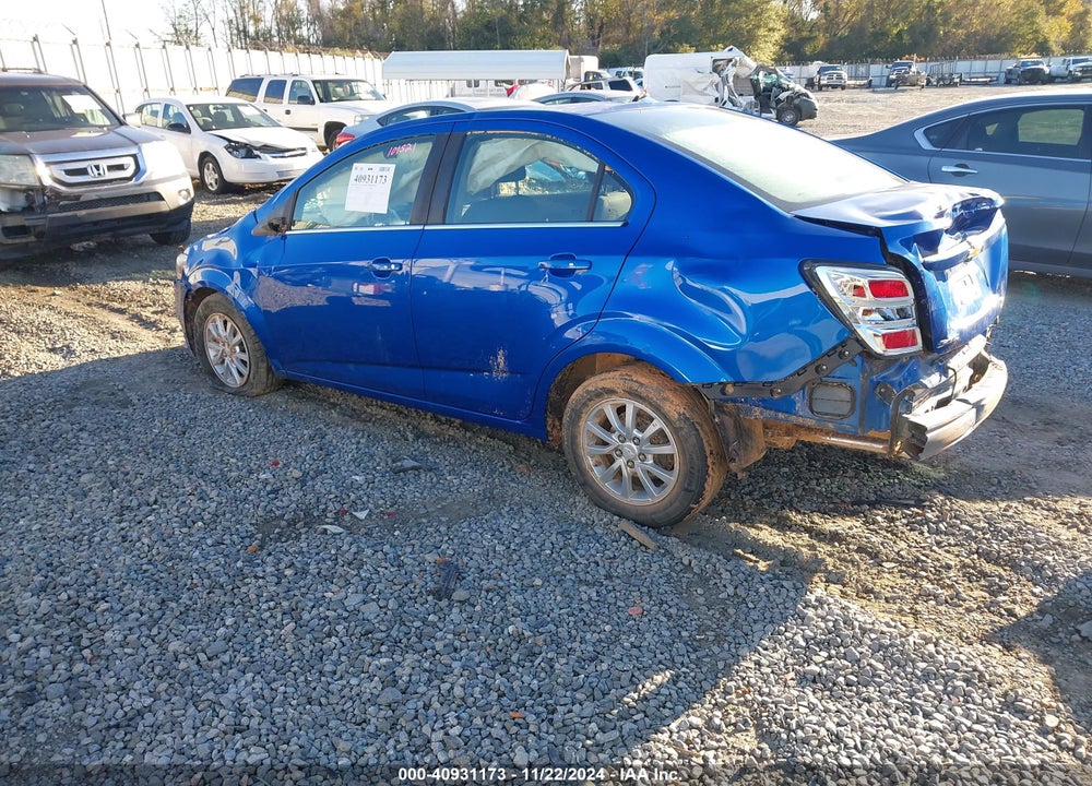 2017 CHEVROLET SONIC LT AUTO VIN: 1G1JD5SH1H4113753