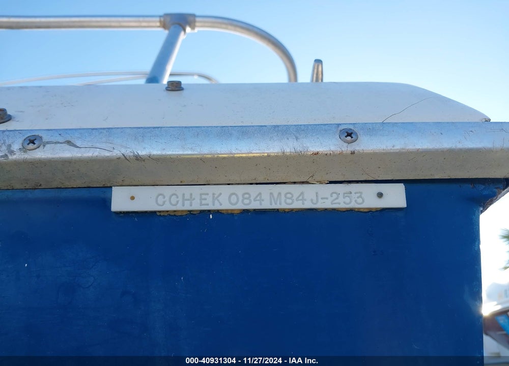 1984 CHRIS CRAFT OTHER VIN: CCHEK084M84J