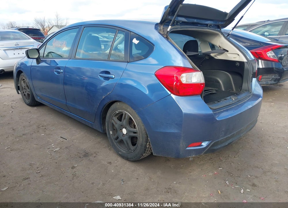 2015 SUBARU IMPREZA 2.0I VIN: JF1GPAA61F9325320
