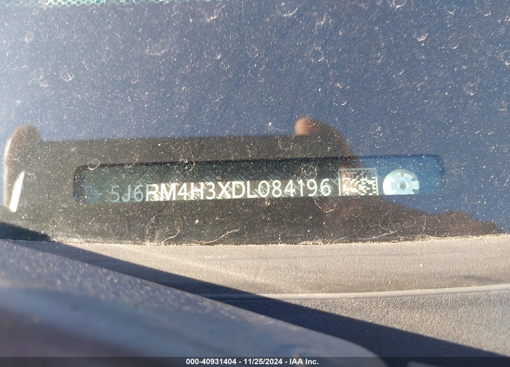 2013 HONDA CR-V LX VIN: 5J6RM4H3XDL084196