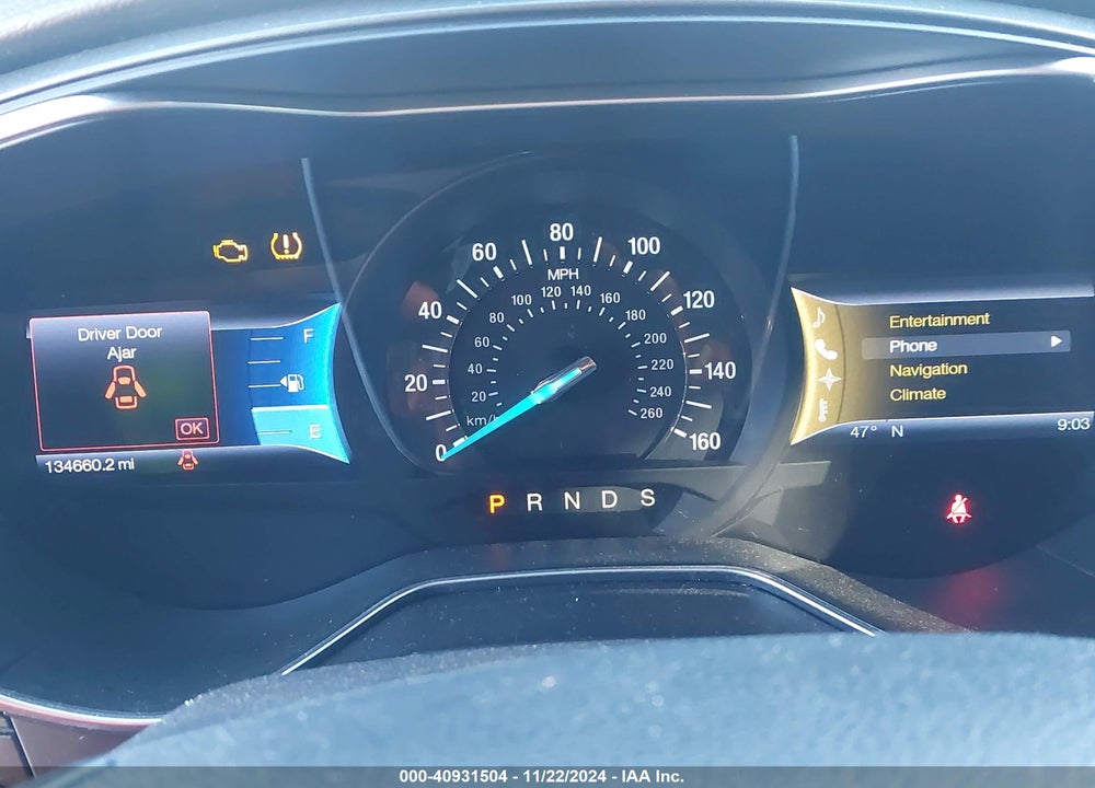 2013 FORD FUSION TITANIUM VIN: 3FA6P0K99DR107707