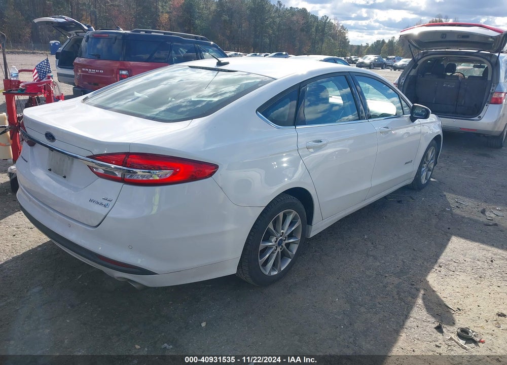 2017 FORD FUSION HYBRID SE VIN: 3FA6P0LU7HR344656