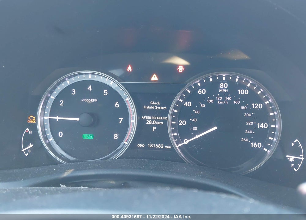 2015 LEXUS GS 450H VIN: JTHBS1BL0FA000646