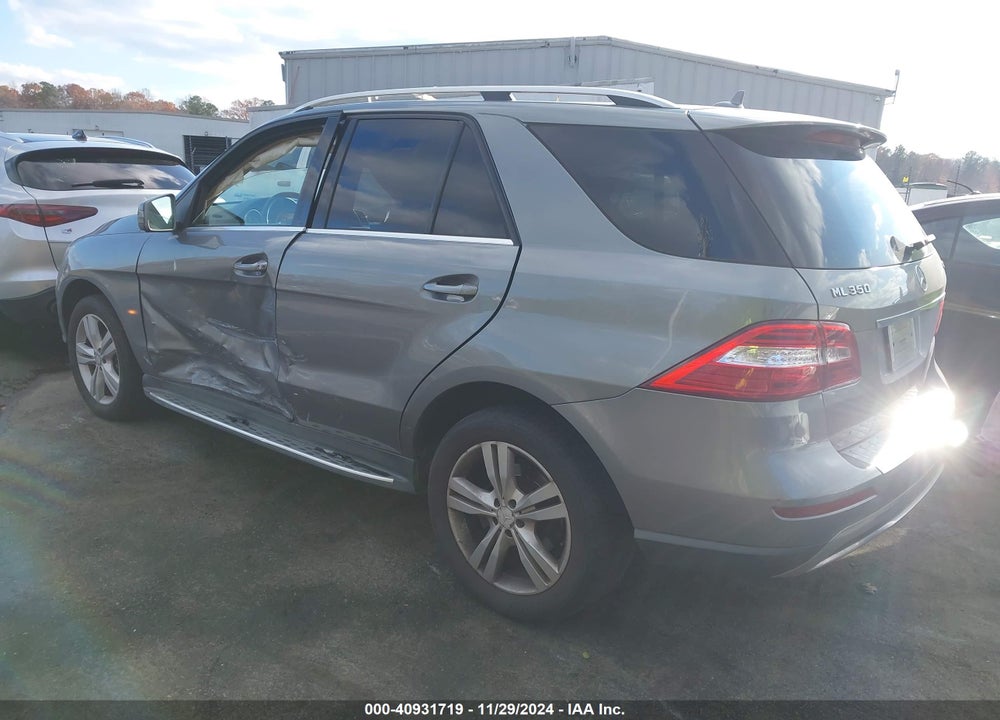 2013 MERCEDES-BENZ ML 350 4MATIC VIN: 4JGDA5HB8DA129150