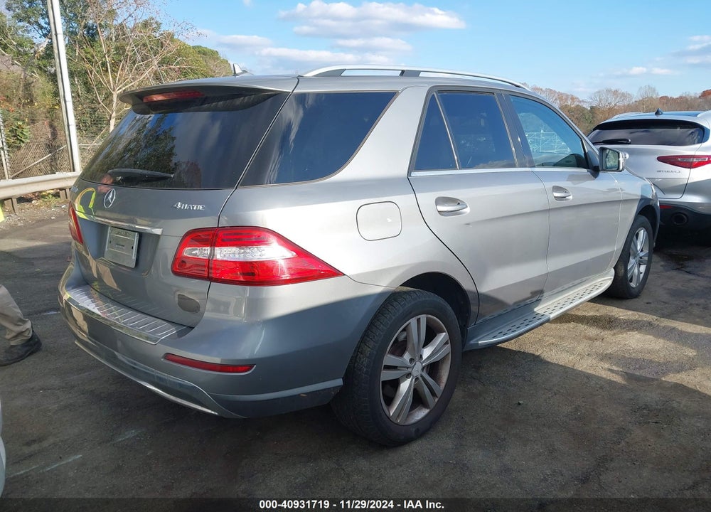 2013 MERCEDES-BENZ ML 350 4MATIC VIN: 4JGDA5HB8DA129150