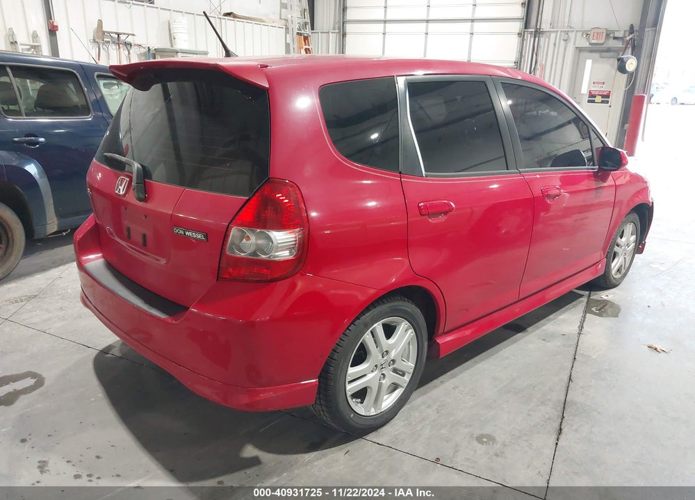 2008 HONDA FIT SPORT VIN: JHMGD38648S030890