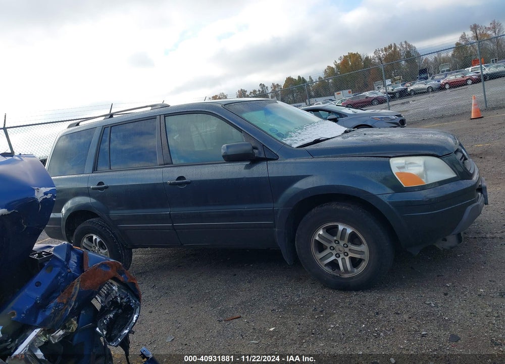 2005 HONDA PILOT EX-L VIN: 5FNYF18535B053100