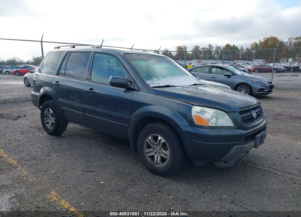2005 HONDA PILOT EX-L VIN: 5FNYF18535B053100