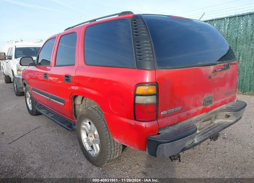 2004 CHEVROLET TAHOE LS VIN: 1GNEC13T44R216290
