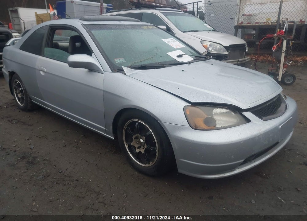 2001 HONDA CIVIC EX VIN: 1HGEM21911L062995