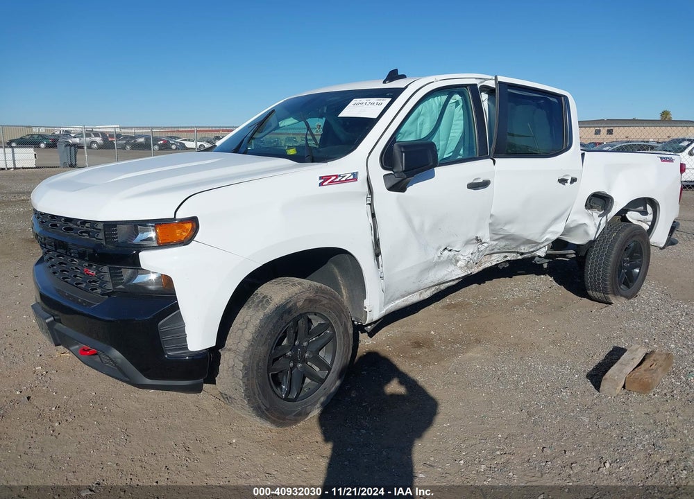 2022 CHEVROLET SILVERADO 1500 LTD 4WD SHORT BED CUSTOM TRAIL BOSS VIN: 1GCPYCEK3NZ232615