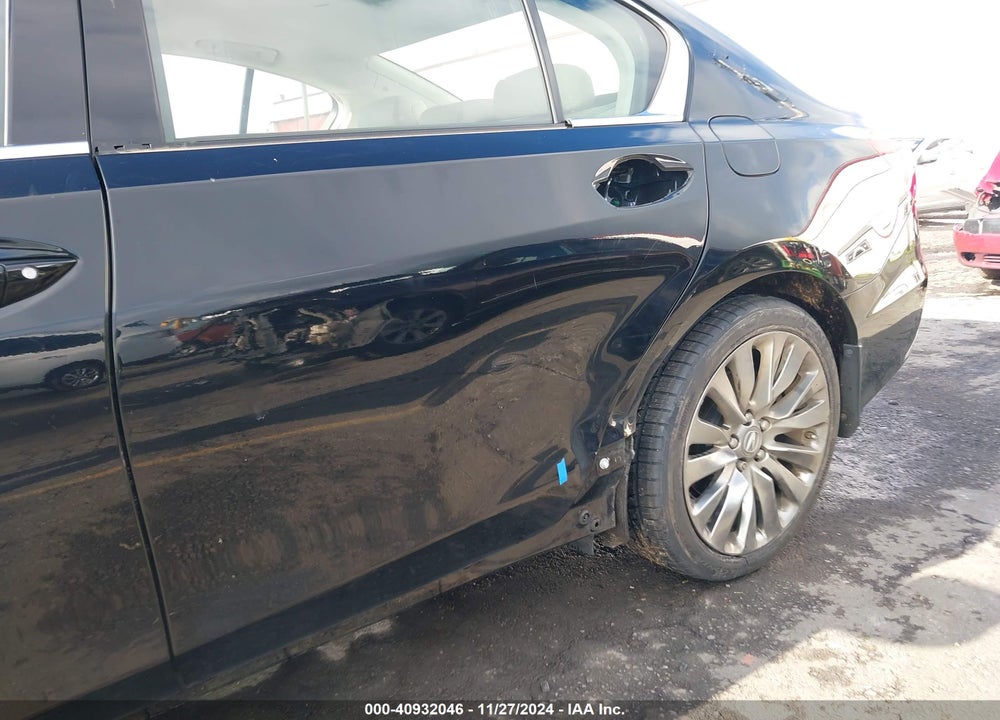 2016 ACURA RLX TECHNOLOGY PACKAGE VIN: JH4KC1F51GC001836