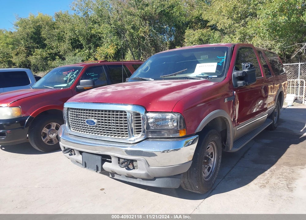 2002 FORD EXCURSION LIMITED VIN: 1FMNU42S92EA78004