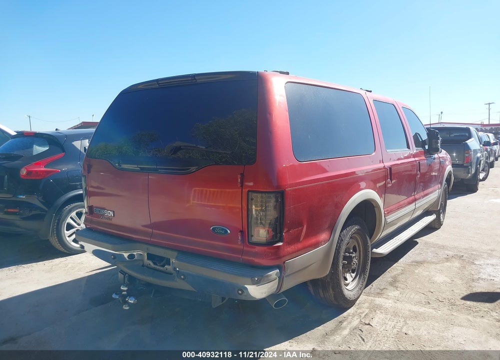2002 FORD EXCURSION LIMITED VIN: 1FMNU42S92EA78004