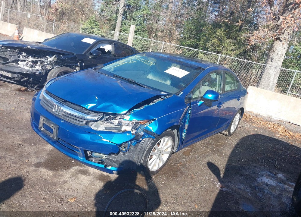 2012 HONDA CIVIC EX-L VIN: 2HGFB2F9XCH544089