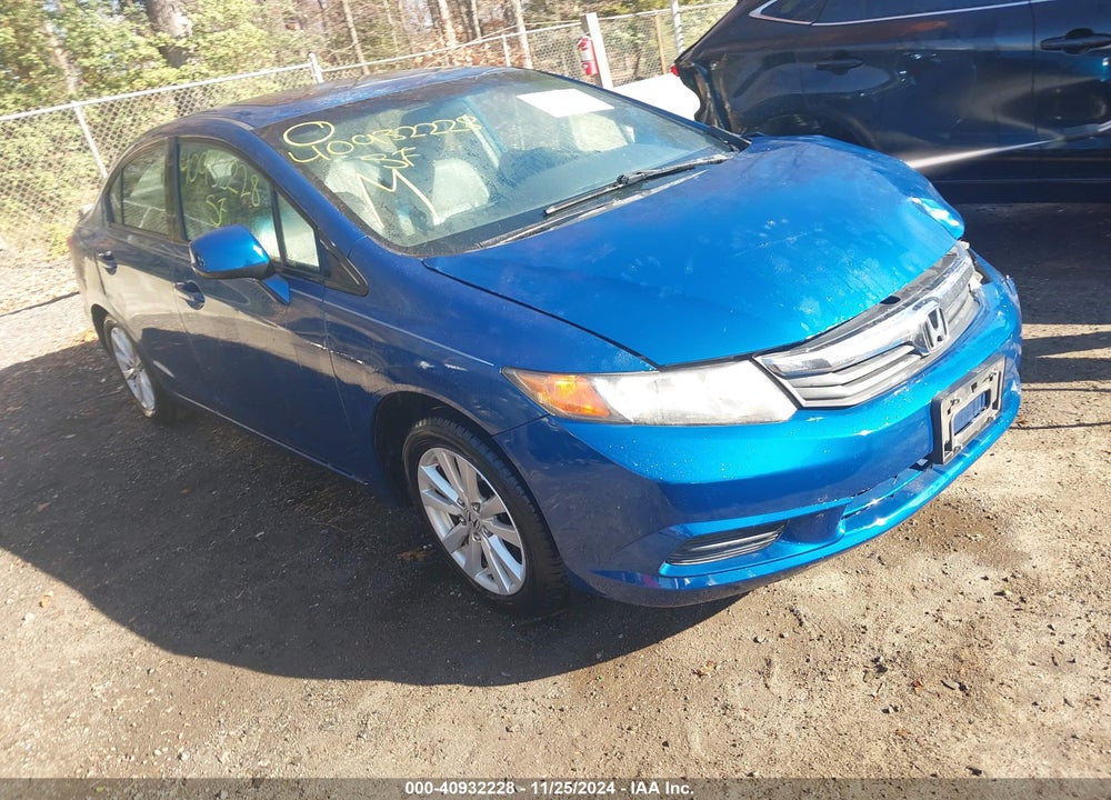 2012 HONDA CIVIC EX-L VIN: 2HGFB2F9XCH544089