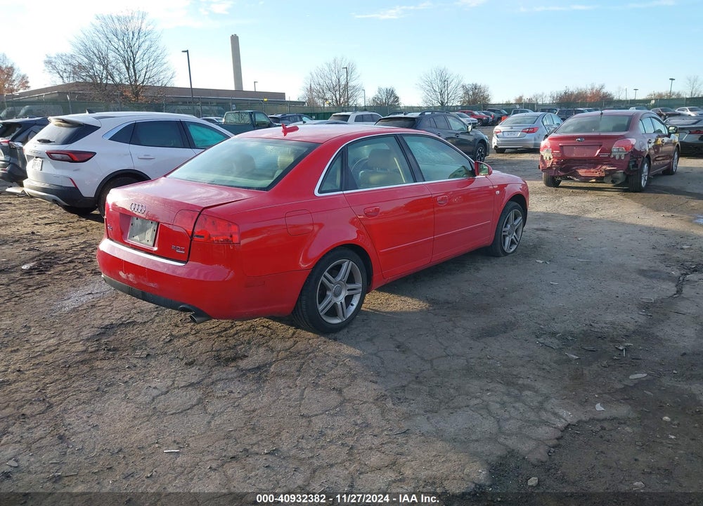 2006 AUDI A4 2.0T VIN: WAUDF78E76A139051