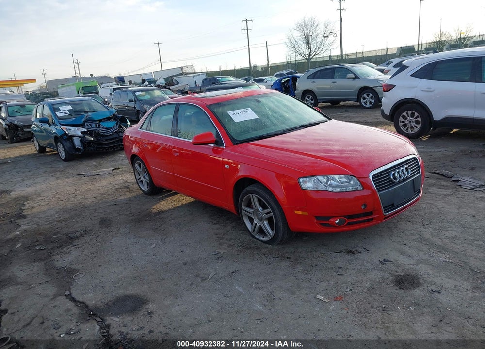 2006 AUDI A4 2.0T VIN: WAUDF78E76A139051