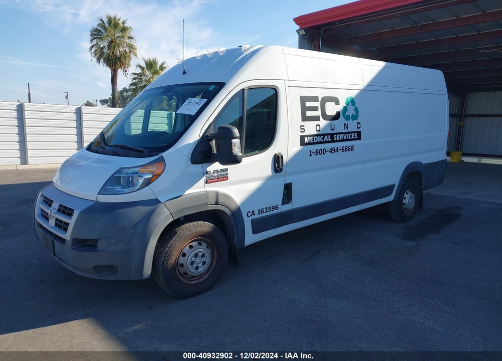 2014 RAM PROMASTER 3500 HIGH ROOF VIN: 3C6URVJD5EE126401
