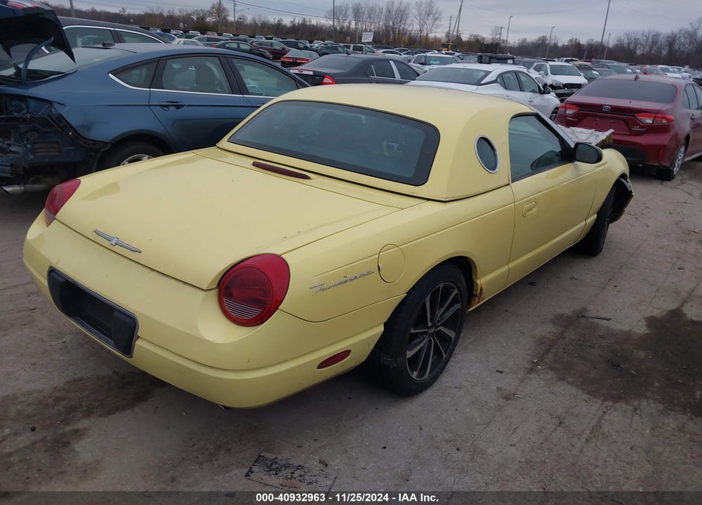 2002 FORD THUNDERBIRD VIN: 1FAHP60A42Y119657