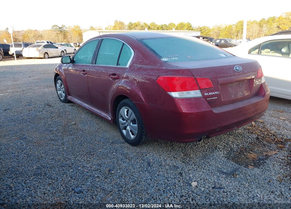 2013 SUBARU LEGACY 2.5I VIN: 4S3BMCA62D3010728