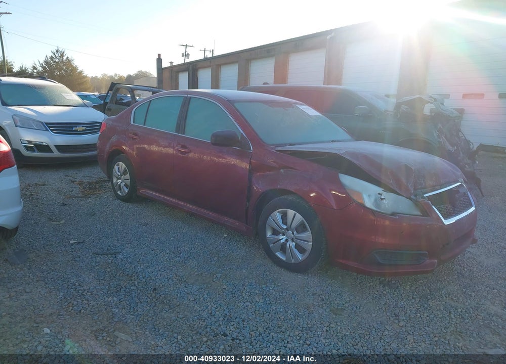 2013 SUBARU LEGACY 2.5I VIN: 4S3BMCA62D3010728