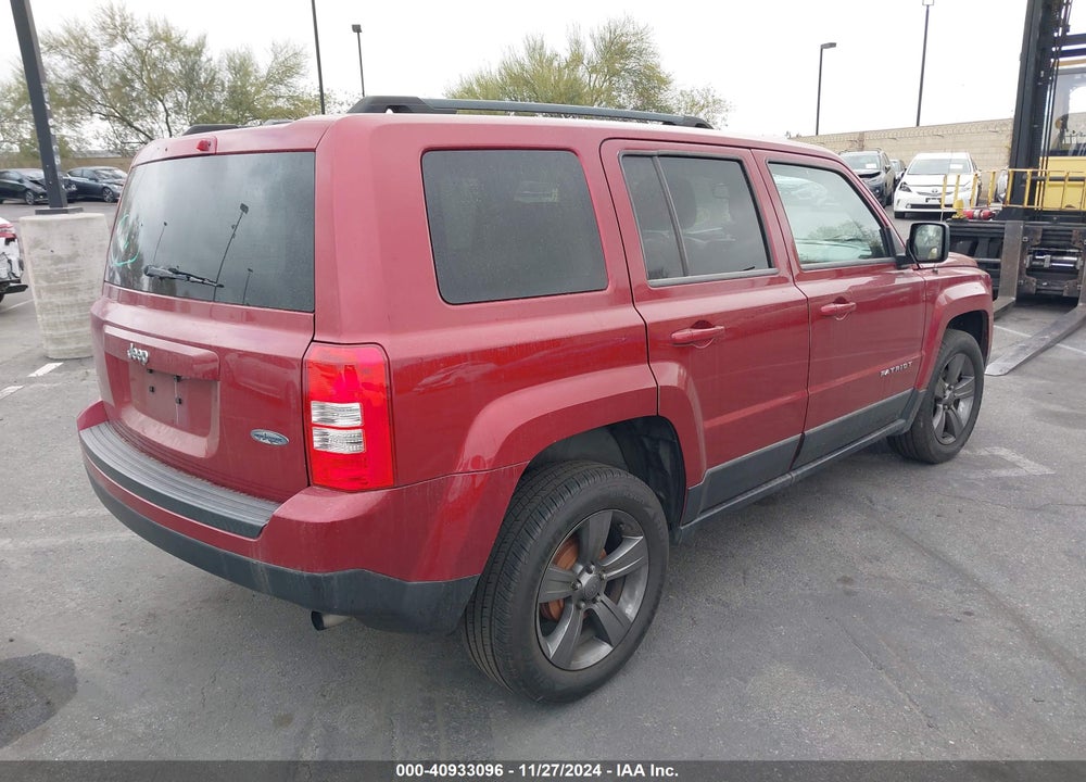 2014 JEEP PATRIOT HIGH ALTITUDE VIN: 1C4NJPFA5ED674608