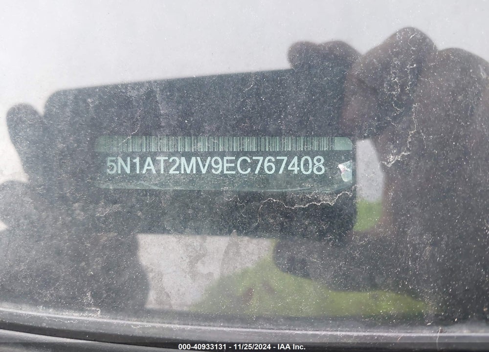 2014 NISSAN ROGUE SV VIN: 5N1AT2MV9EC767408