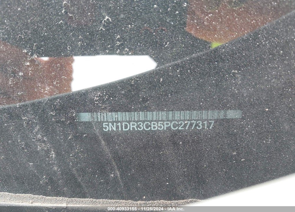 2023 NISSAN PATHFINDER SL FWD VIN: 5N1DR3CB5PC277317