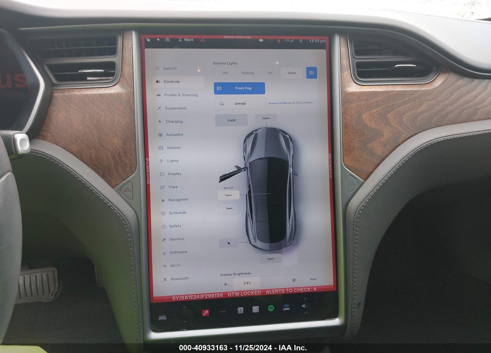 2018 TESLA MODEL S 100D/75D/P100D VIN: 5YJSA1E24JF298156