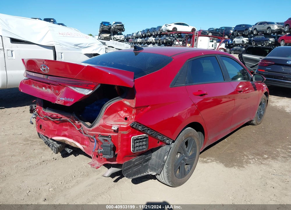 2023 HYUNDAI ELANTRA HYBRID BLUE VIN: KMHLM4AJ4PU050690