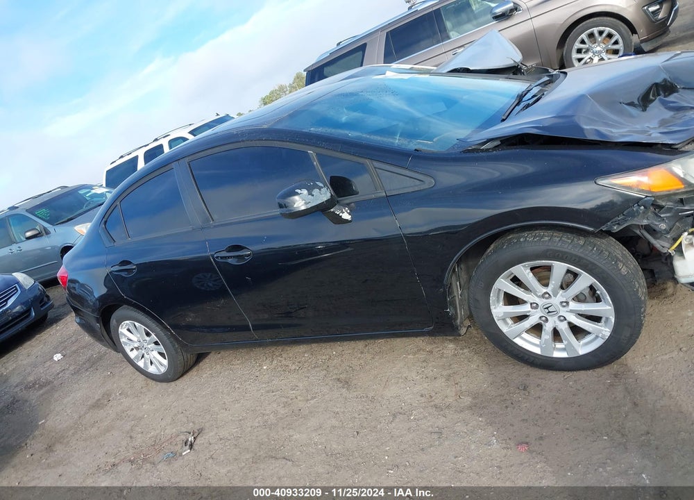2012 HONDA CIVIC VIN: 19XFB2F8XCE009958