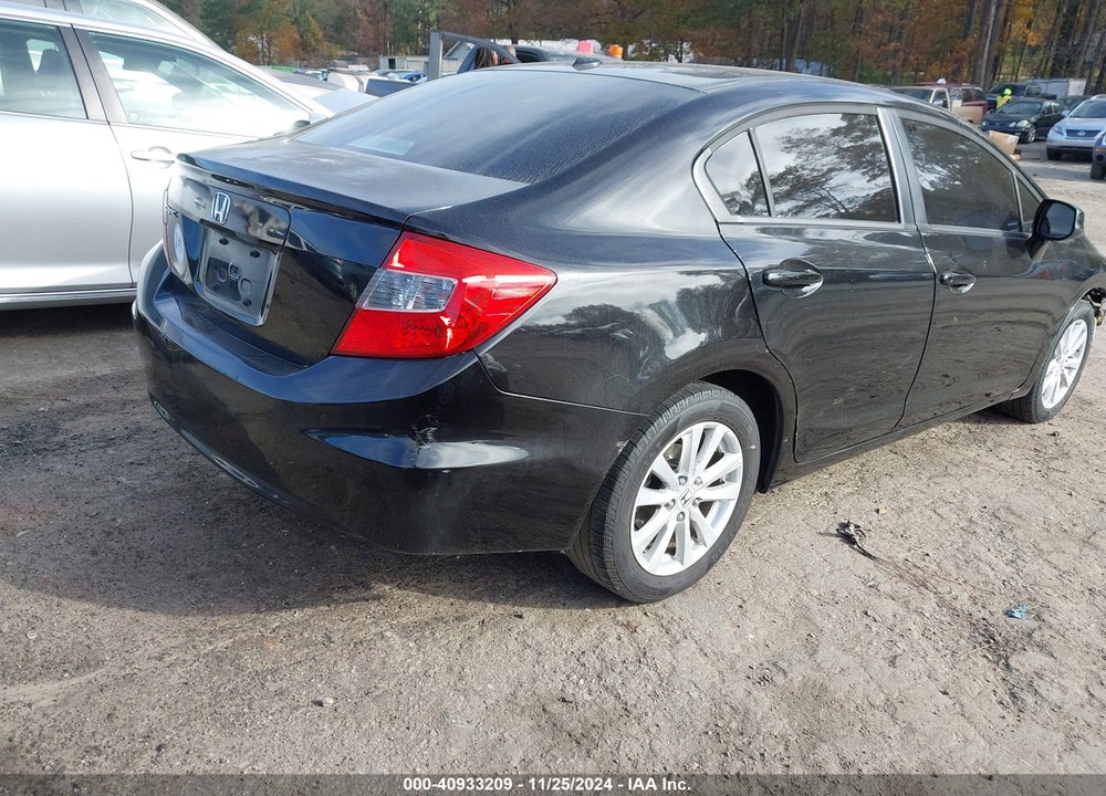2012 HONDA CIVIC VIN: 19XFB2F8XCE009958