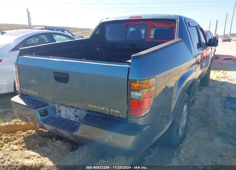 2007 HONDA RIDGELINE RT VIN: 2HJYK16287H522971