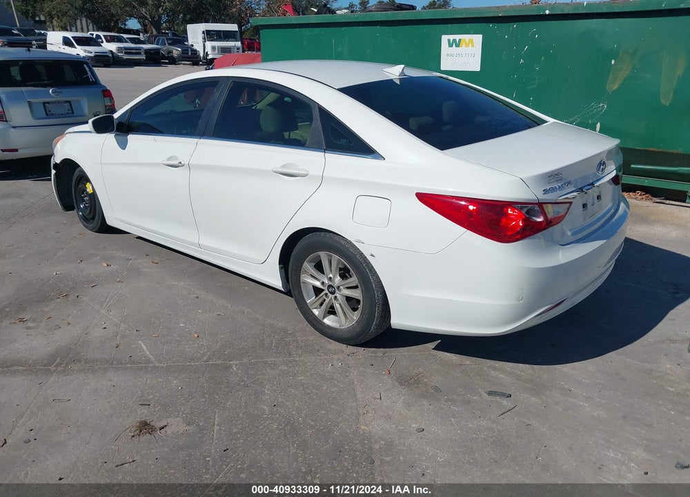 2013 HYUNDAI SONATA GLS VIN: 5NPEB4AC3DH752140