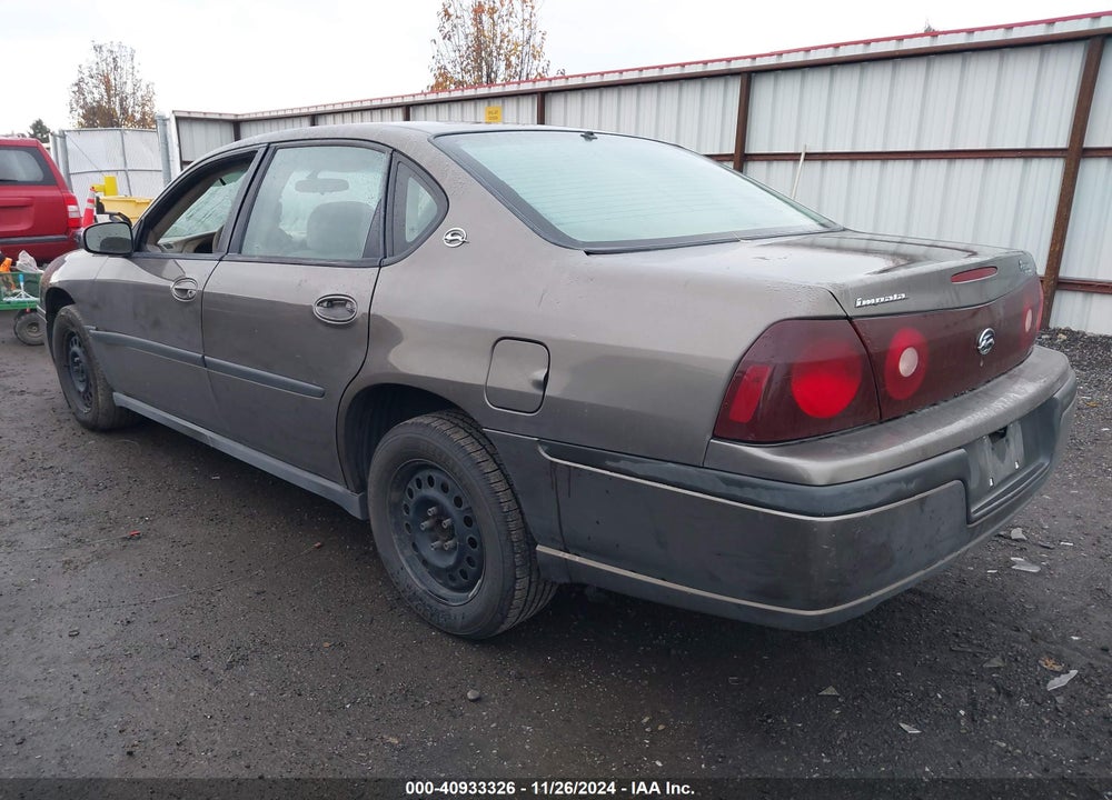 2003 CHEVROLET IMPALA VIN: 2G1WF52E539248343