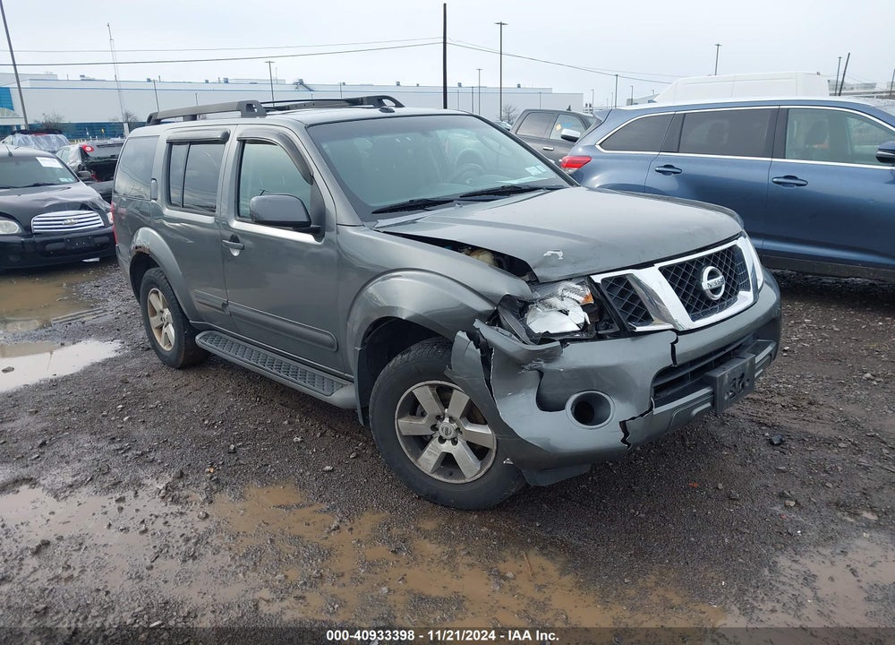 2008 NISSAN PATHFINDER SE VIN: 5N1AR18B78C637401