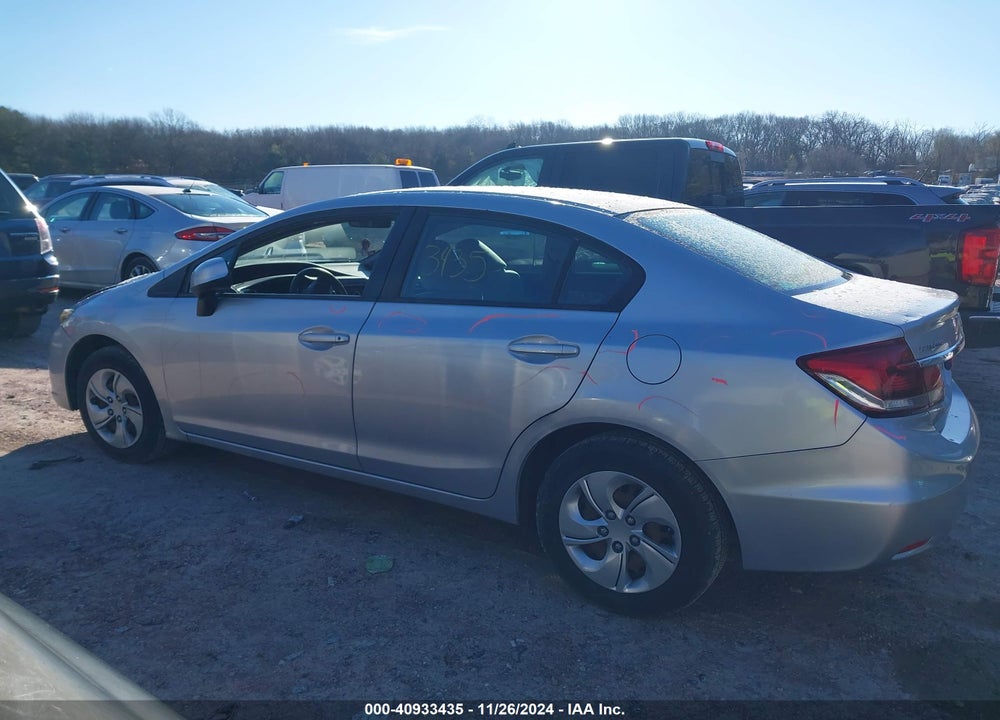 2013 HONDA CIVIC LX VIN: 2HGFB2F5XDH546455
