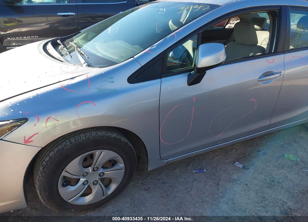 2013 HONDA CIVIC LX VIN: 2HGFB2F5XDH546455