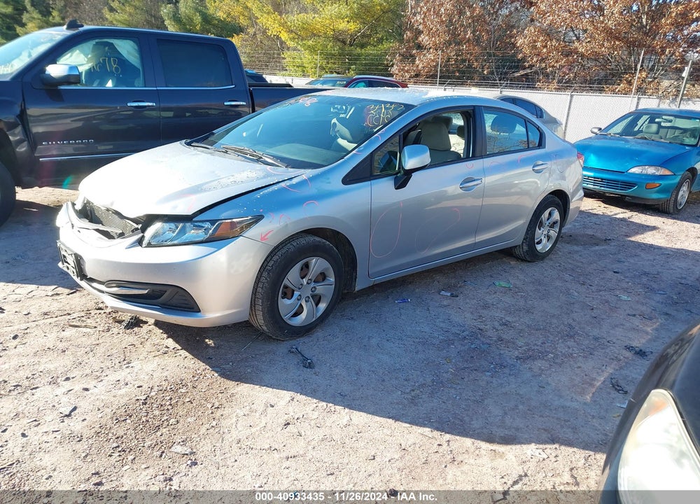 2013 HONDA CIVIC LX VIN: 2HGFB2F5XDH546455