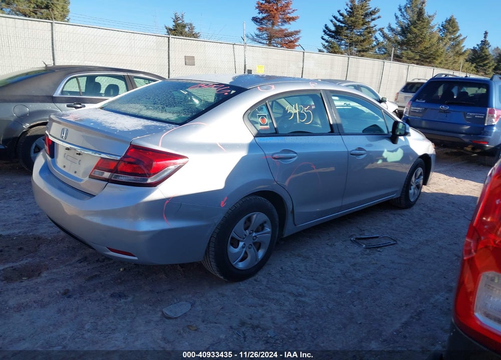 2013 HONDA CIVIC LX VIN: 2HGFB2F5XDH546455