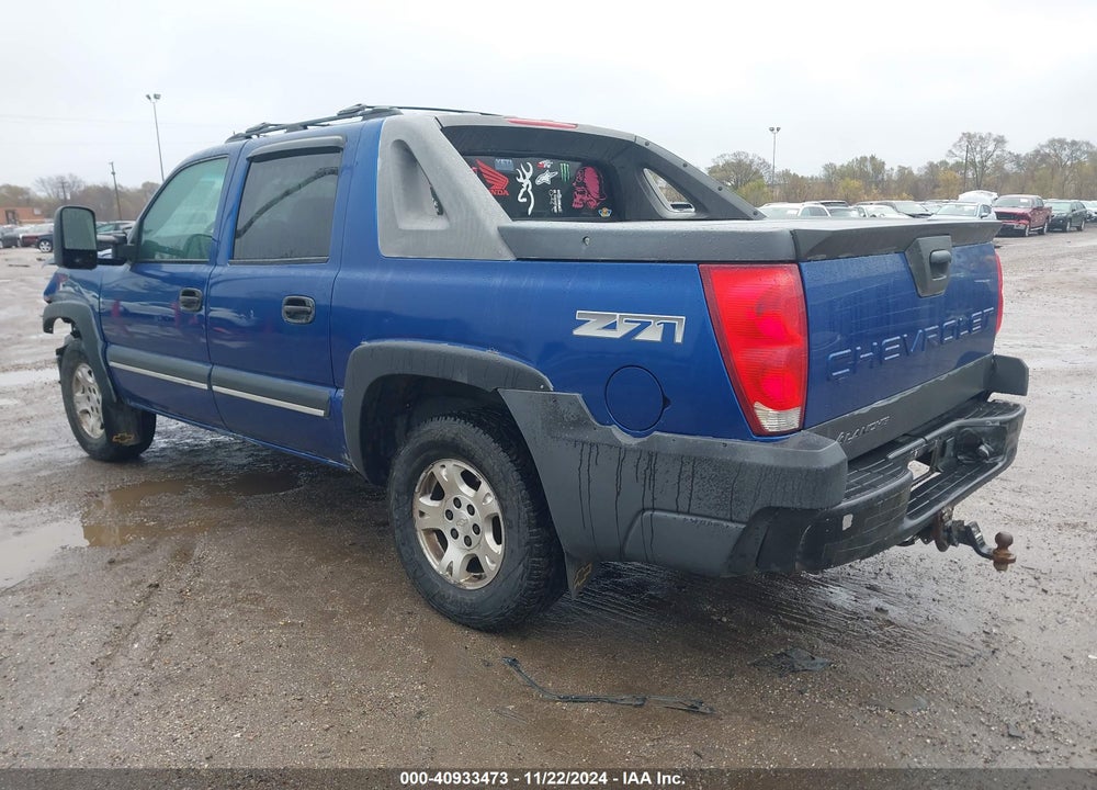 2003 CHEVROLET AVALANCHE 1500 VIN: 3GNEK13T33G323963