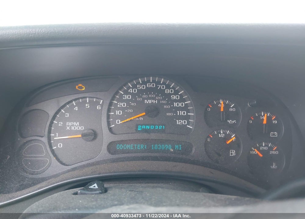 2003 CHEVROLET AVALANCHE 1500 VIN: 3GNEK13T33G323963